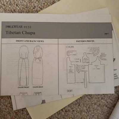 Folkwear Patterns, Vintage Sewing Box, Asian Fabric and More! (BR3-KD)