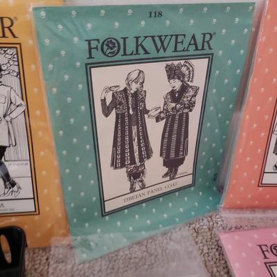 Folkwear Patterns, Vintage Sewing Box, Asian Fabric and More! (BR3-KD)