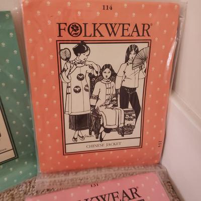 Folkwear Patterns, Vintage Sewing Box, Asian Fabric and More! (BR3-KD)