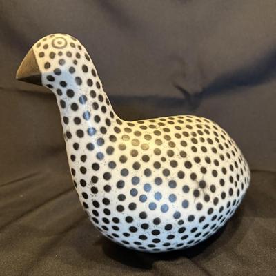 Stoneware Bird w/ Spotted Glaze (LE-BM)
