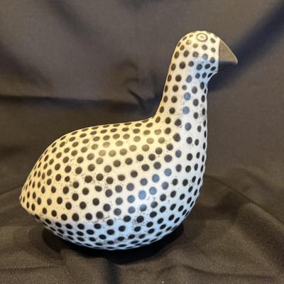 Stoneware Bird w/ Spotted Glaze (LE-BM)