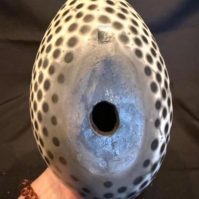 Stoneware Bird w/ Spotted Glaze (LE-BM)