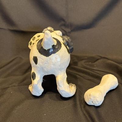 A Dog and His Bone Sculpture by Aletha Rector (LE-BM)