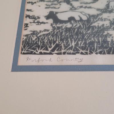 Ellen Corddry "Harford County" Pencil Signed Wall Art (BR2-EL)