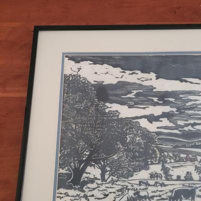 Ellen Corddry "Harford County" Pencil Signed Wall Art (BR2-EL)