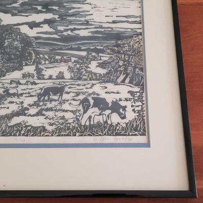 Ellen Corddry "Harford County" Pencil Signed Wall Art (BR2-EL)