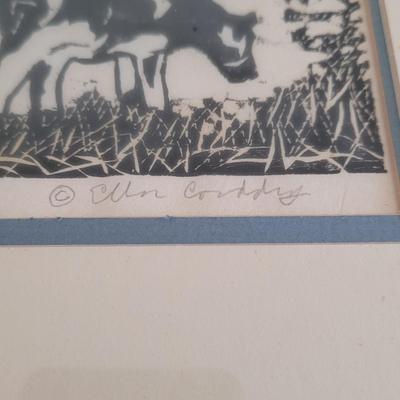Ellen Corddry "Harford County" Pencil Signed Wall Art (BR2-EL)