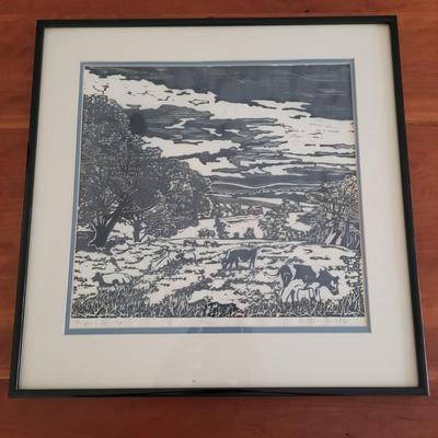 Ellen Corddry "Harford County" Pencil Signed Wall Art (BR2-EL)