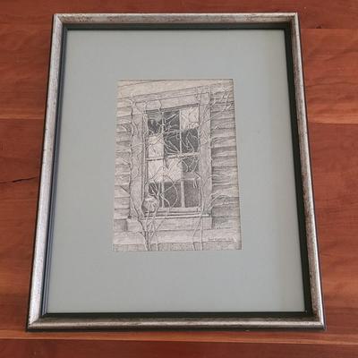 Gary Simmons Original Pen on Paper Wall Art (BR2-EL)