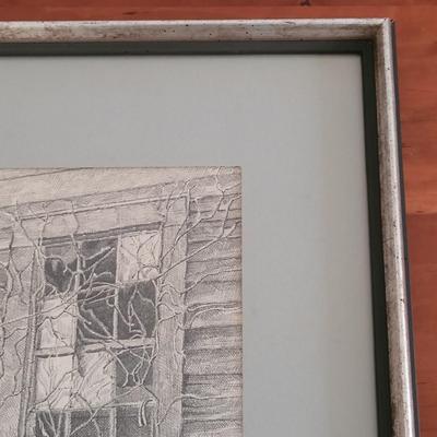 Gary Simmons Original Pen on Paper Wall Art (BR2-EL)