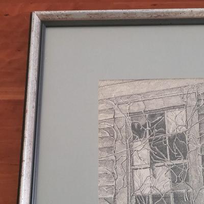 Gary Simmons Original Pen on Paper Wall Art (BR2-EL)