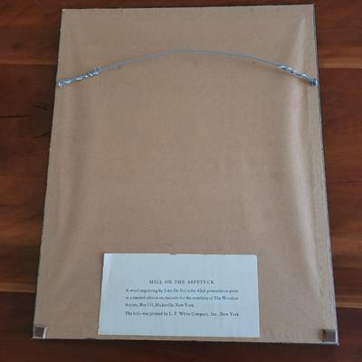 John De Pol "Mill on the Apetuck" Pencil Signed Wall Art (BR2-EL)