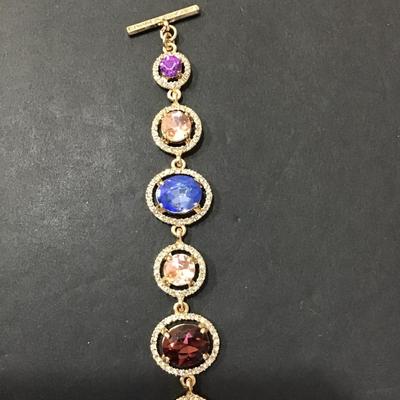 Gemma Layne, gold tone, multicolor bracelet