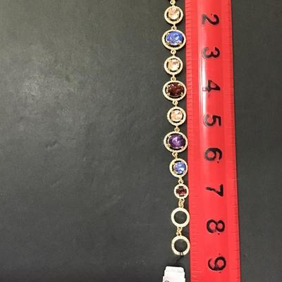 Gemma Layne, gold tone, multicolor bracelet