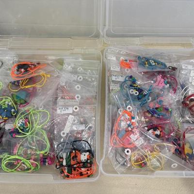 Polymer, necklaces, large group