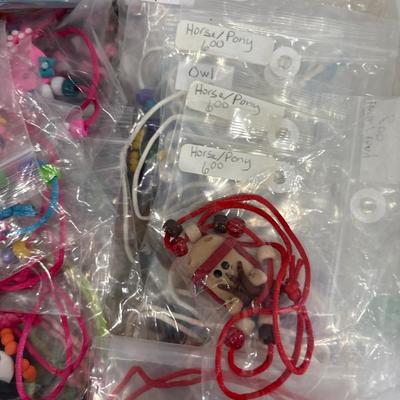 Polymer, necklaces, large group
