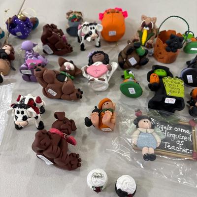 Handmade polymer, clay figurines
