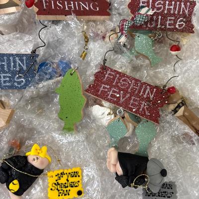 Fishing ornaments and others