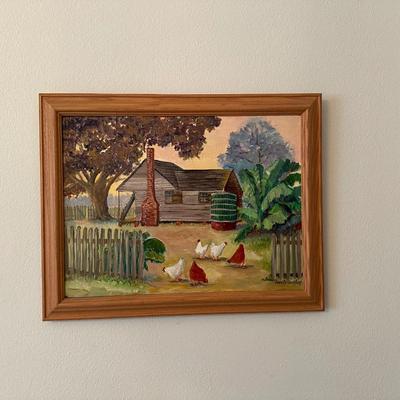 Framed Original Painting on Canvas by Juanita Courtney