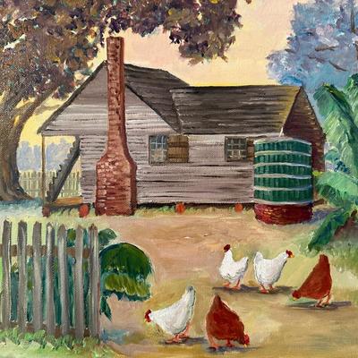 Framed Original Painting on Canvas by Juanita Courtney