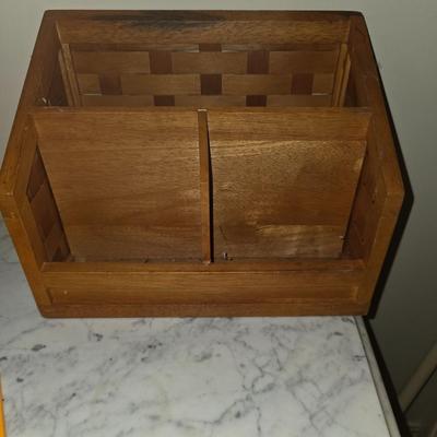 Wooden mail sorter