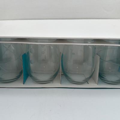 Luminarc 8-Piece Stemless Wine Glass Set - New in Box