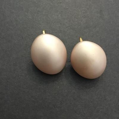 Beautiful vintage satin clip on earrings