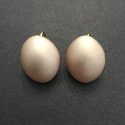 Beautiful vintage satin clip on earrings
