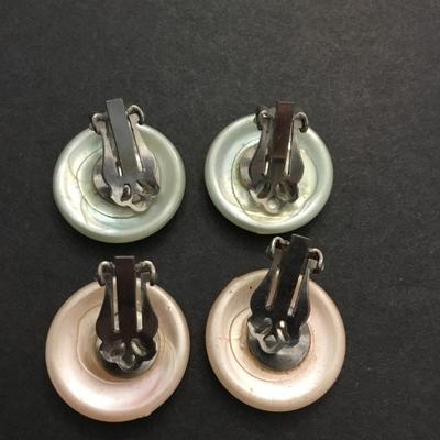 Vintage clip on earrings