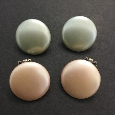 Vintage clip on earrings