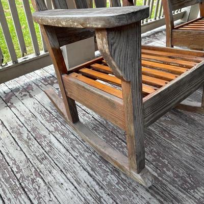Handmade Cypress Rocking Chairs
