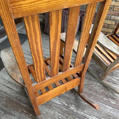 Handmade Cypress Rocking Chairs
