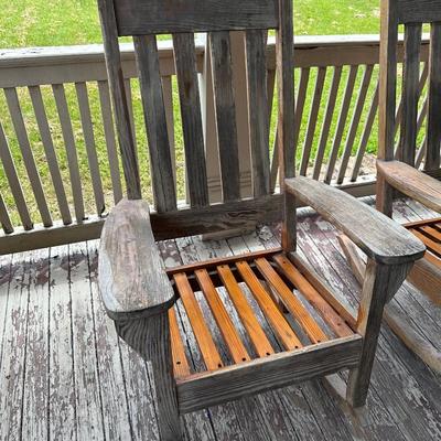 Handmade Cypress Rocking Chairs