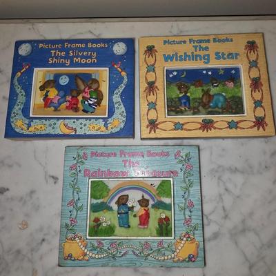 Set of three picture frame books