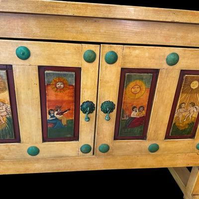 Mexican Folk Art Cabinet