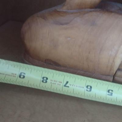 Vintage Norleans Wood Carved Duck Bookends