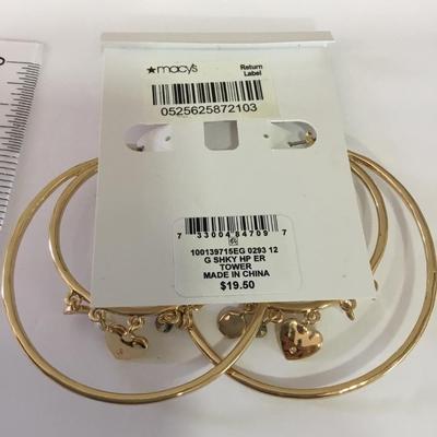 Cute very nice large hoop earrings