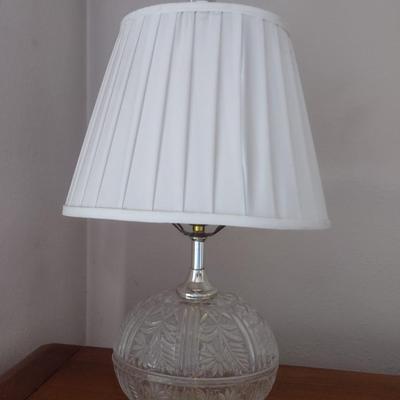 Crystal Round Glass Table Lamp