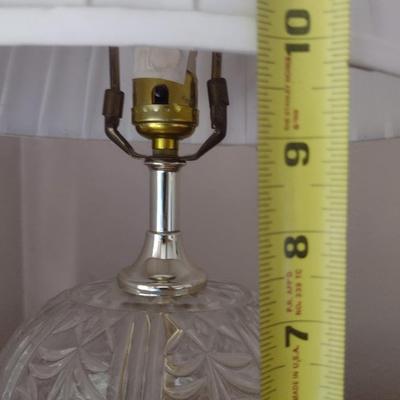 Crystal Round Glass Table Lamp