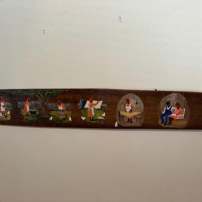 Original Painting on Antique Ironing Board by Juanita Courtney