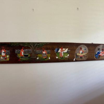 Original Painting on Antique Ironing Board by Juanita Courtney