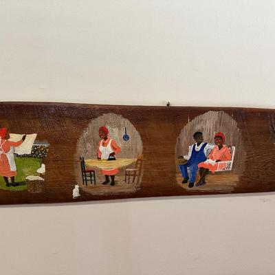 Original Painting on Antique Ironing Board by Juanita Courtney