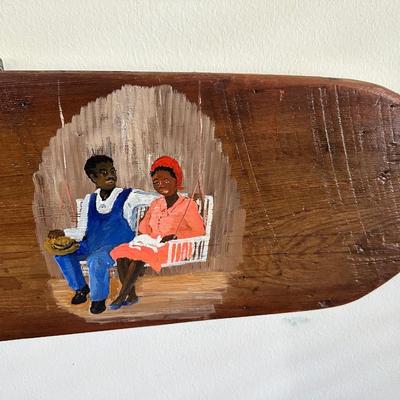 Original Painting on Antique Ironing Board by Juanita Courtney