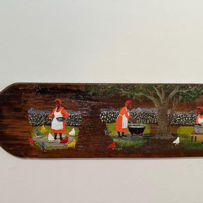 Original Painting on Antique Ironing Board by Juanita Courtney