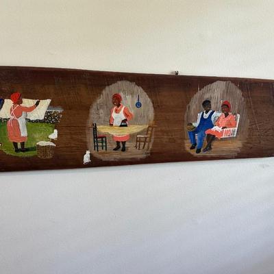 Original Painting on Antique Ironing Board by Juanita Courtney