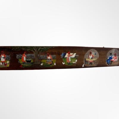 Original Painting on Antique Ironing Board by Juanita Courtney