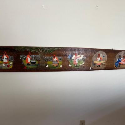 Original Painting on Antique Ironing Board by Juanita Courtney