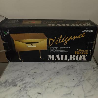 Solid brass mailbox