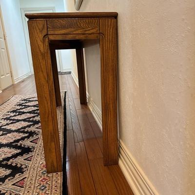 Oak console table