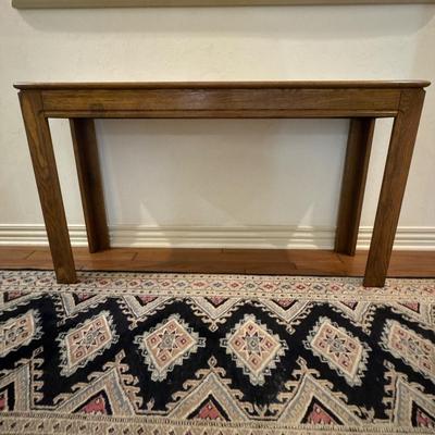 Oak console table